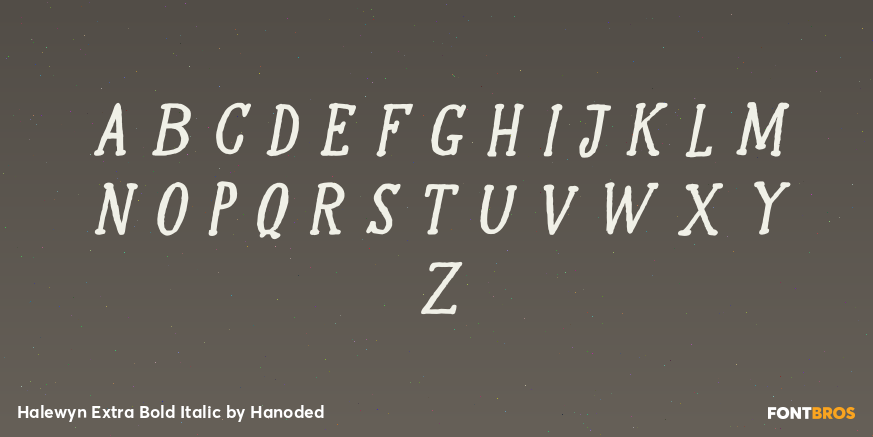 Halewyn Extra Bold Italic Font Poster #1