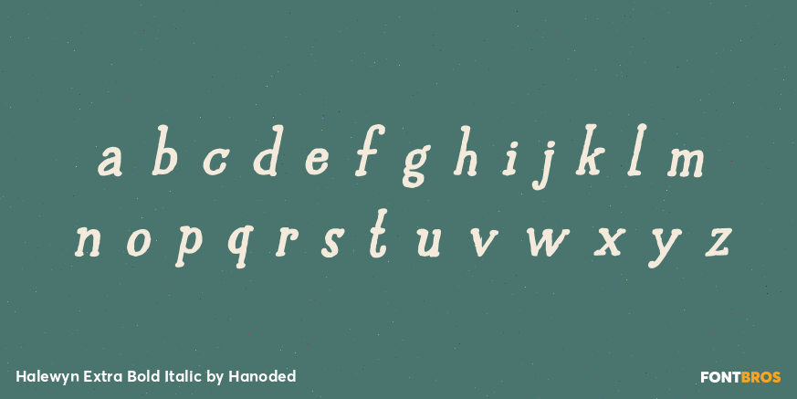 Halewyn Extra Bold Italic Font Poster #1