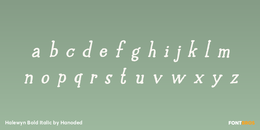 Halewyn Bold Italic Font Poster #1