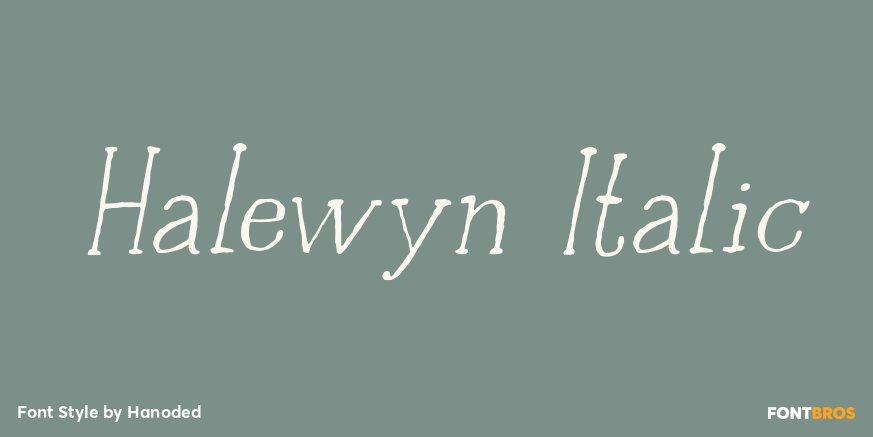 Halewyn Italic Poster