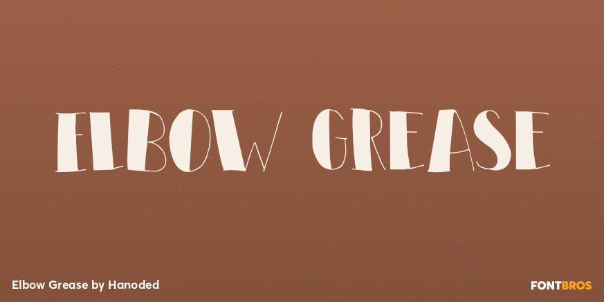 Elbow Grease Font Poster #1