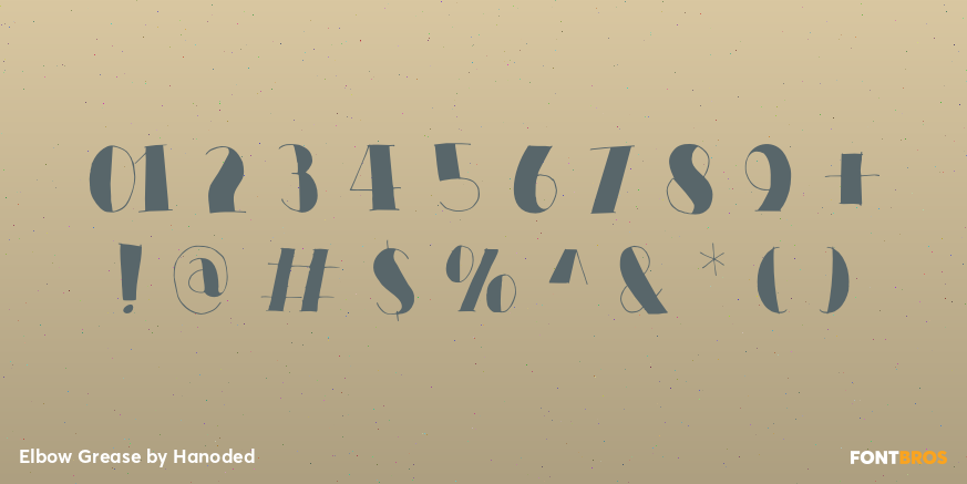 Elbow Grease Font Poster #4