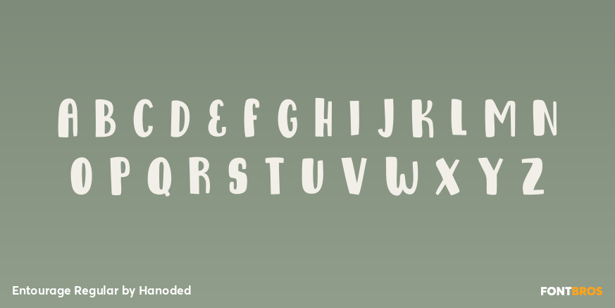 Entourage Regular Font Poster #2