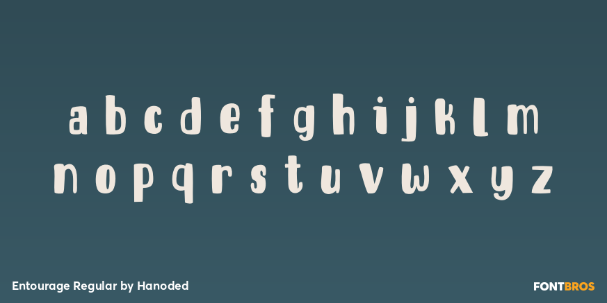 Entourage Regular Font Poster #3