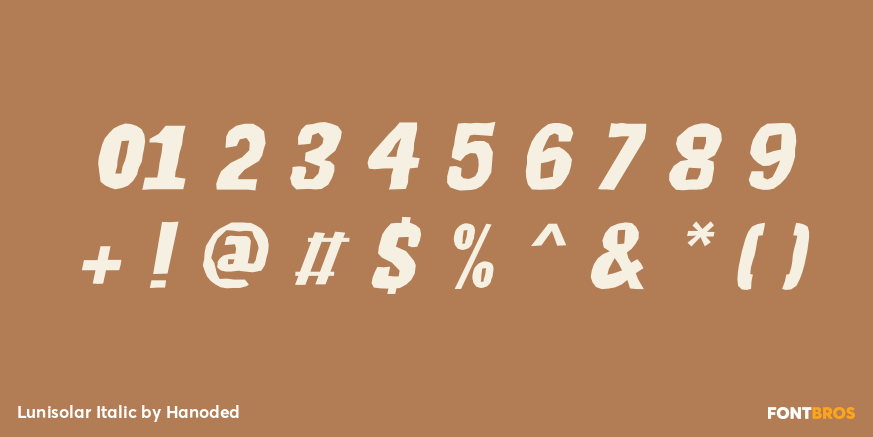 Lunisolar Italic Font Poster #4