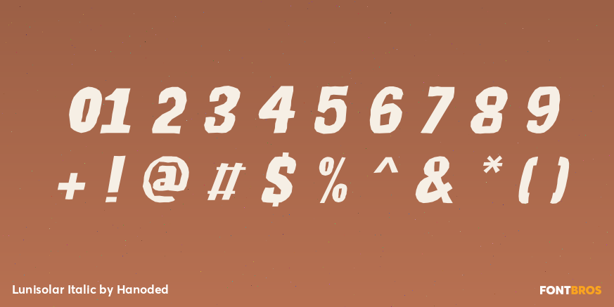 Lunisolar Italic Font Poster #4