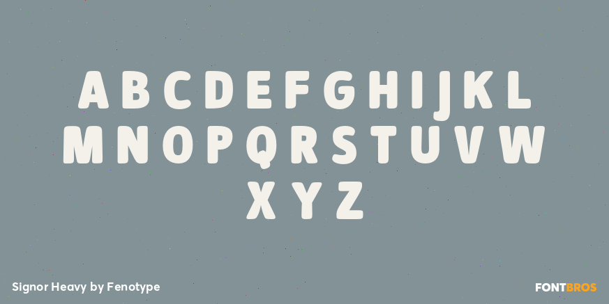 Signor Heavy Font Poster #2