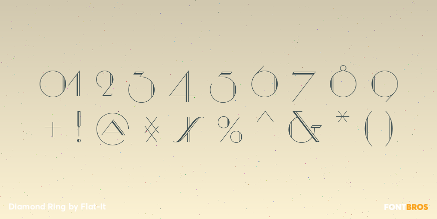 Diamond Ring Font Poster #1