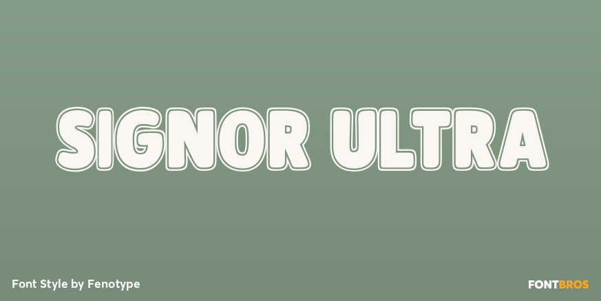 Signor Ultra Font Poster #1