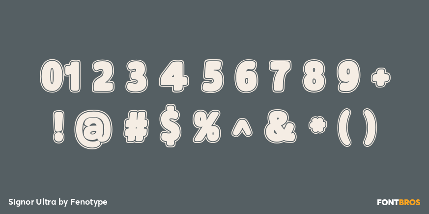 Signor Ultra Font Poster #1