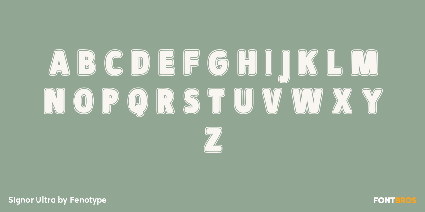 Signor Ultra Font Poster #1