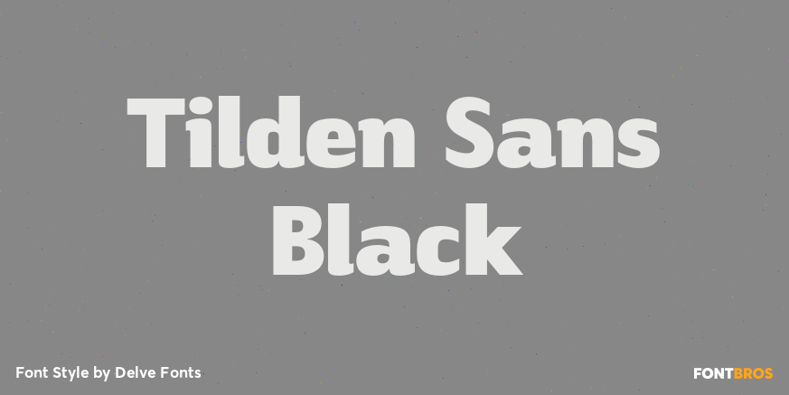 Tilden Sans Black Font Poster #1
