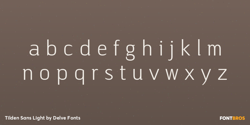 Tilden Sans Light Font Poster #3