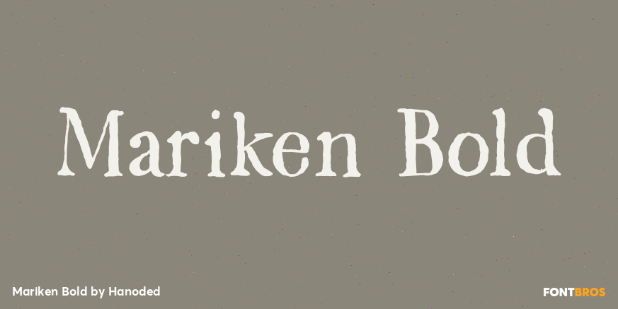 Mariken Bold Font Poster #1