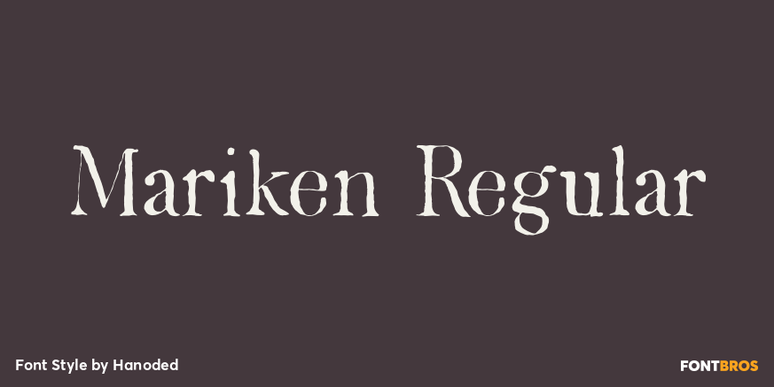 Mariken Regular Font Poster #1