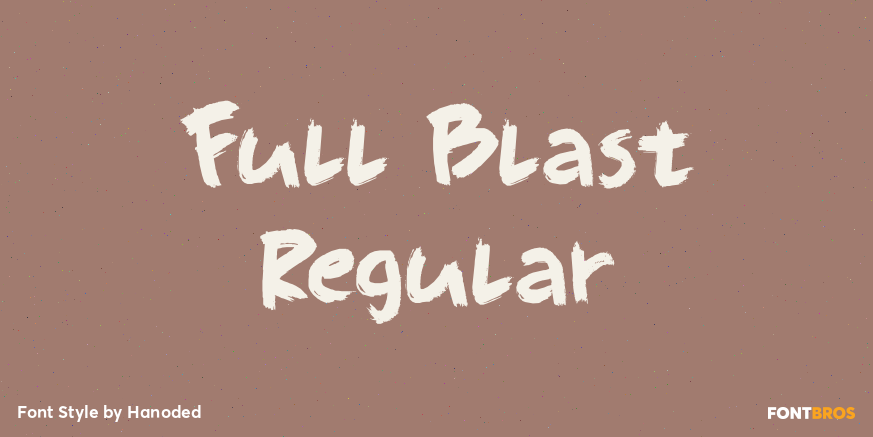 Full Blast Regular Font Poster #1