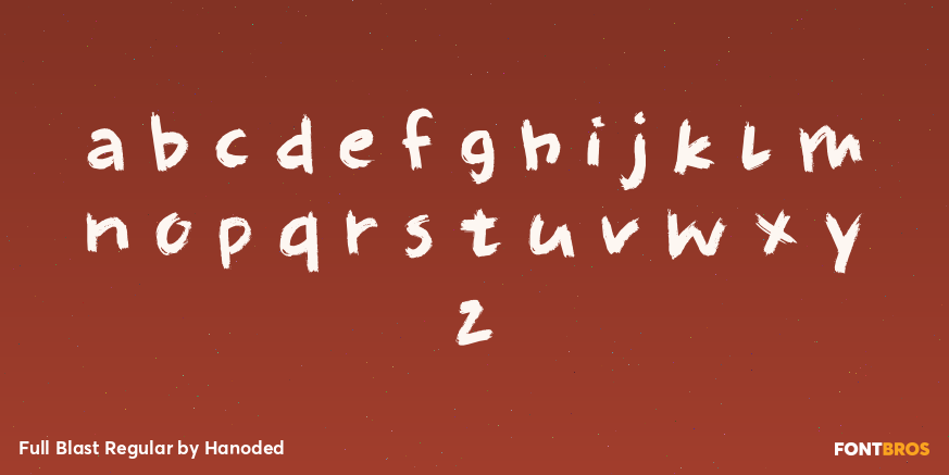 Full Blast Regular Font Poster #3