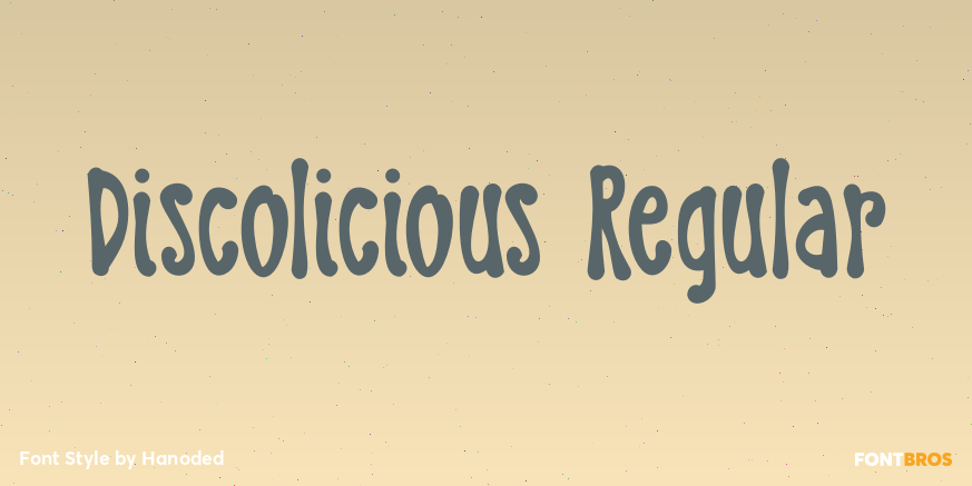 Discolicious Regular Font Poster #1