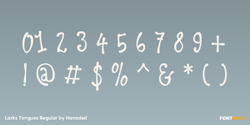 Larks Tongues Regular Font Poster #4