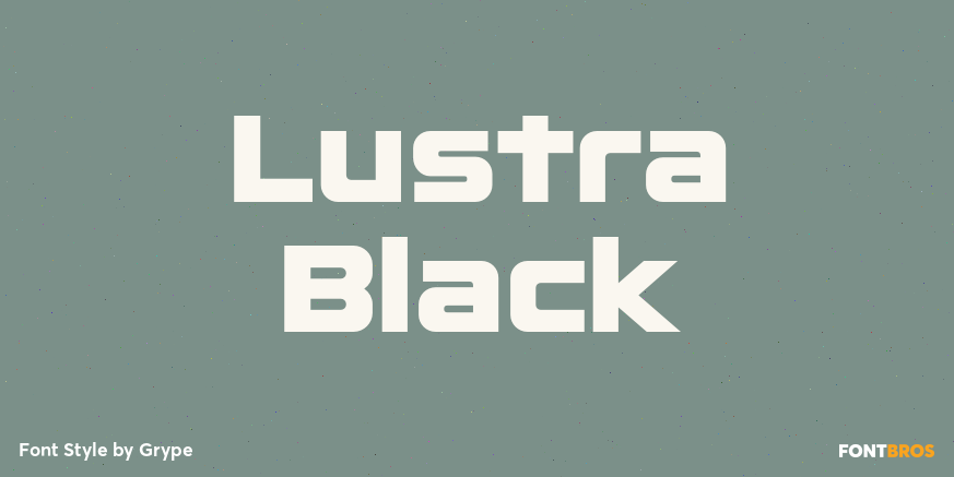 Lustra Black Font Poster #1
