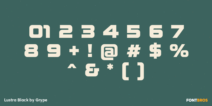 Lustra Black Font Poster #1