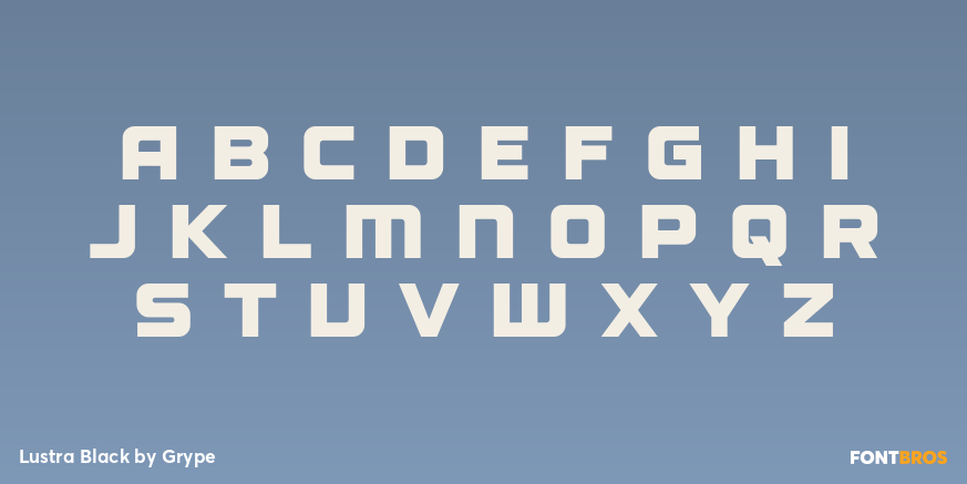 Lustra Black Font Poster #1