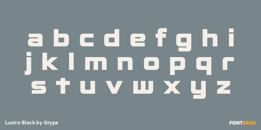 Lustra Black Font Poster #1