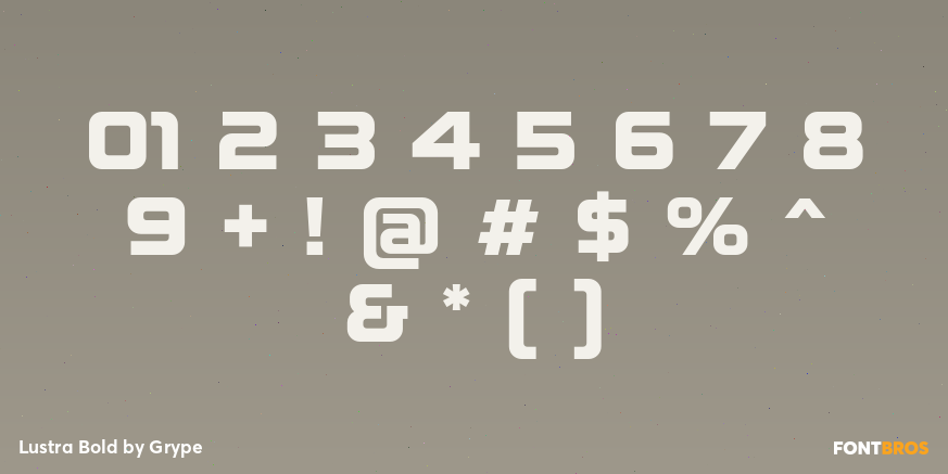 Lustra Bold Font Poster #1