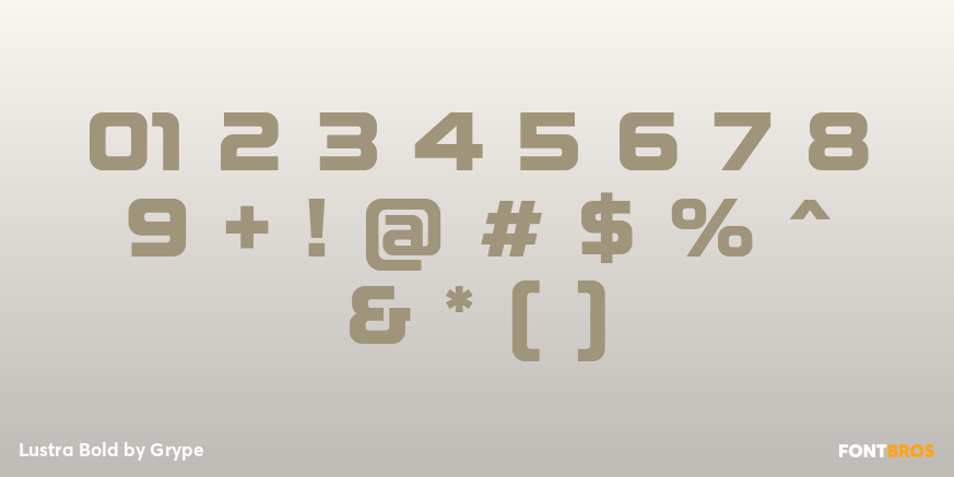 Lustra Bold Font Poster #4