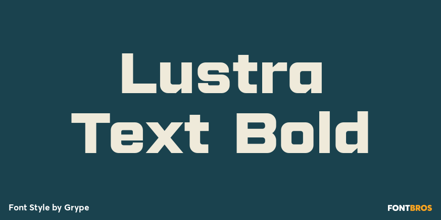 Lustra Text Bold Poster