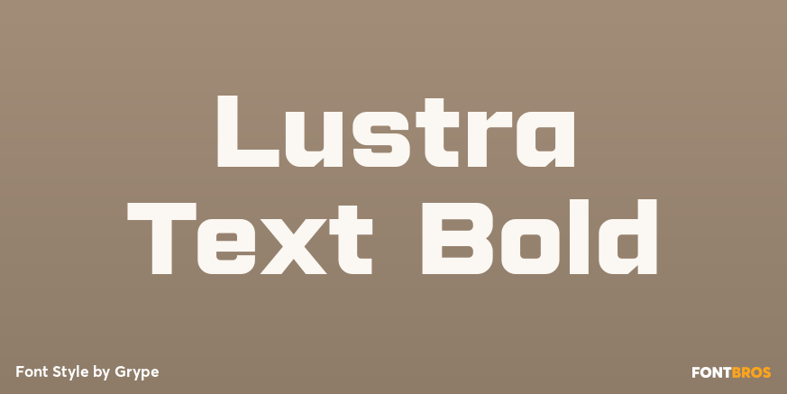Lustra Text Bold Poster