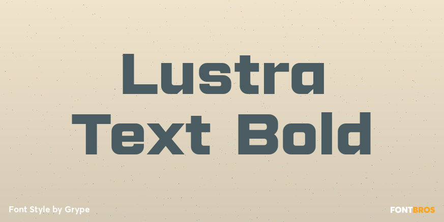 Lustra Text Bold Poster