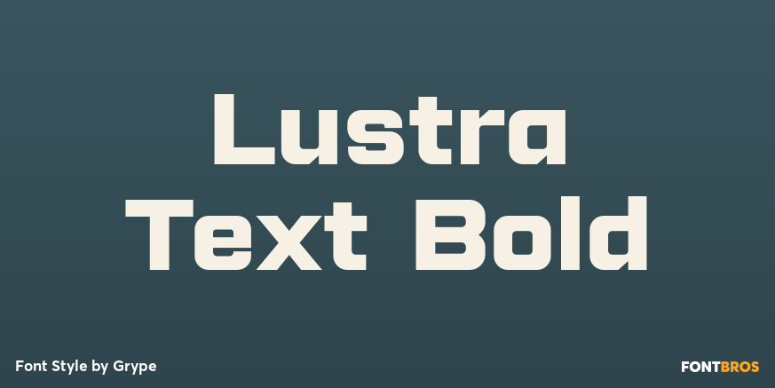 Lustra Text Bold Poster
