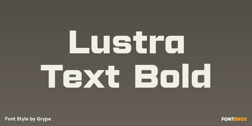 Lustra Text Bold Poster