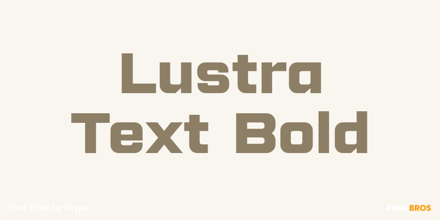 Lustra Text Bold Poster