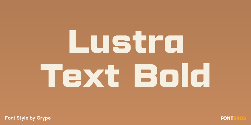 Lustra Text Bold Poster