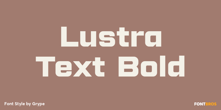 Lustra Text Bold Poster