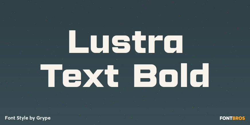 Lustra Text Bold Poster