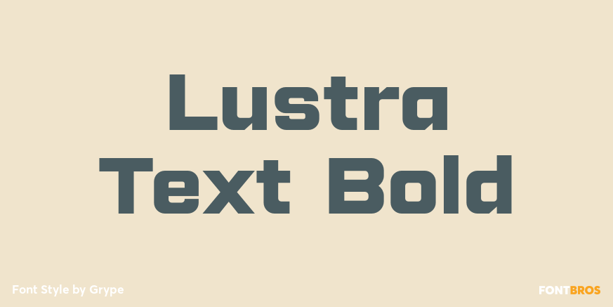 Lustra Text Bold Poster
