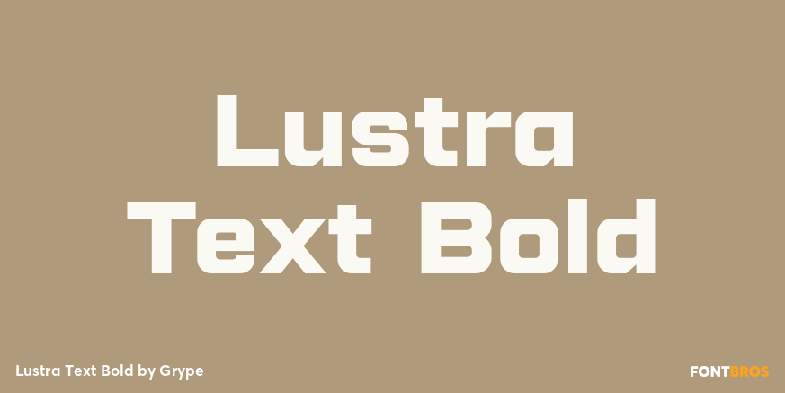 Lustra Text Bold Poster