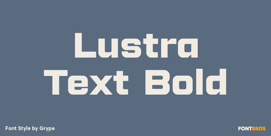 Lustra Text Bold Poster