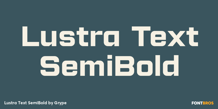 Lustra Text SemiBold Font Poster #1