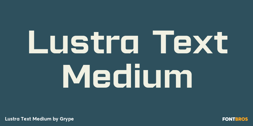 Lustra Text Medium Font Poster #1