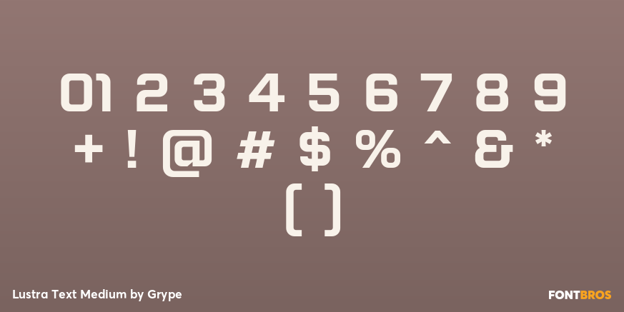 Lustra Text Medium Font Poster #4