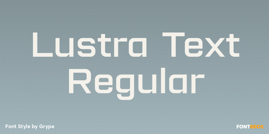 Lustra Text Regular Poster