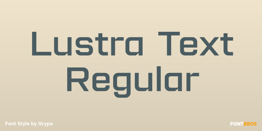 Lustra Text Regular Poster