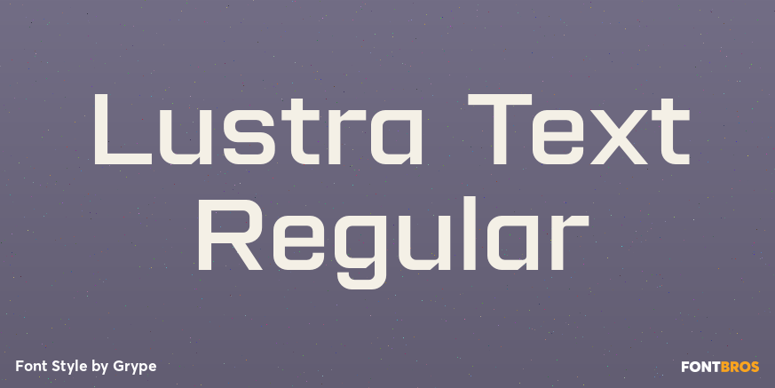 Lustra Text Regular Poster