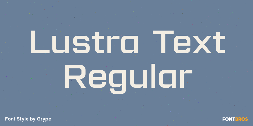 Lustra Text Regular Poster