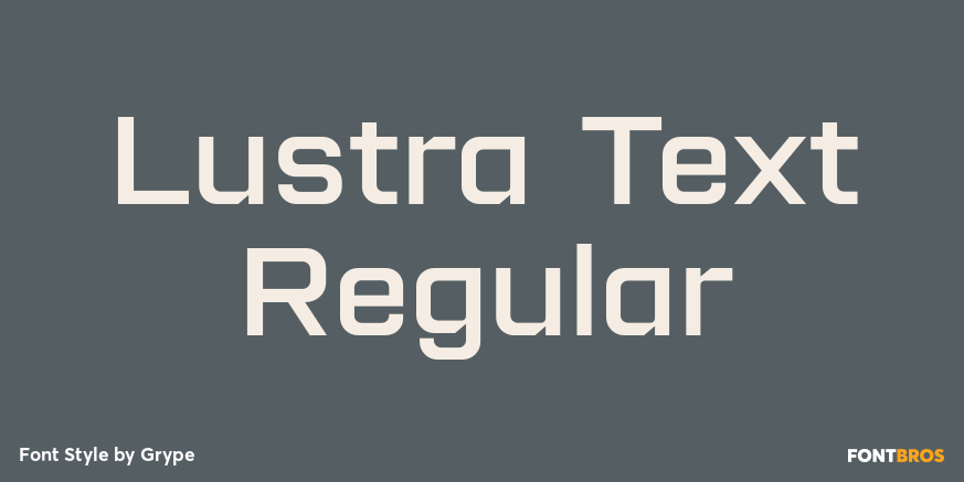 Lustra Text Regular Poster