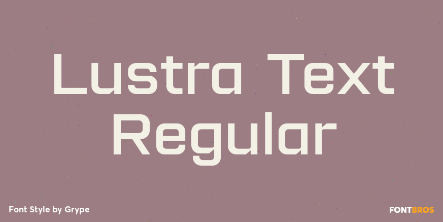 Lustra Text Regular Poster